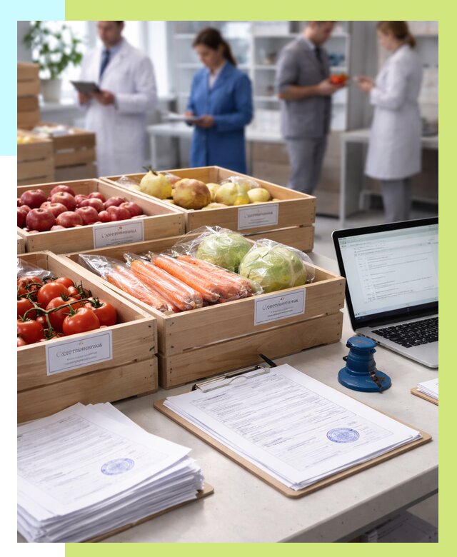 Сертификация овощей и фруктов в Красном Сулине от 8675 р. | Алешин-Крл