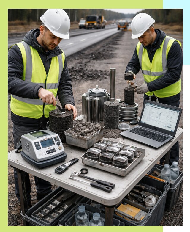 Сертификация асфальта: испытания и подтверждение в Красном Сулине