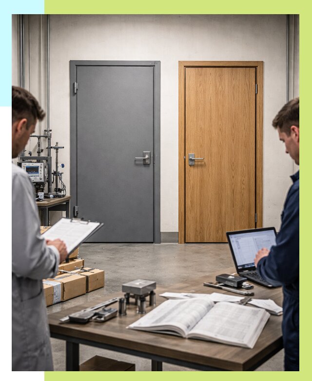 Сертификация дверей в Красном Сулине от 8165 р. под ключ | Алешин-Крл