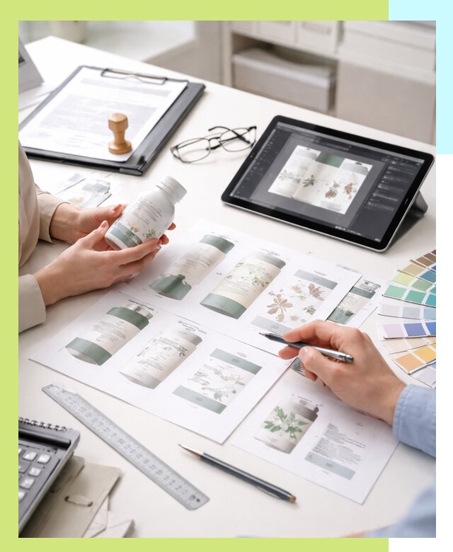 Профессиональная разработка дизайна и текста этикетки продукции в Красном Сулине