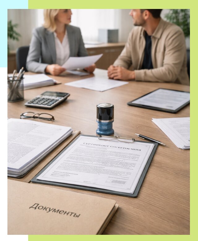 Сертификат соответствия на продукцию в Красном Сулине от 15309 р.|Алешин-Крл