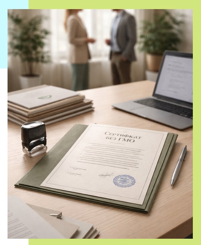 Сертификат без ГМО в Красном Сулине от 7655 р. оформить срочно Алешин-Крл