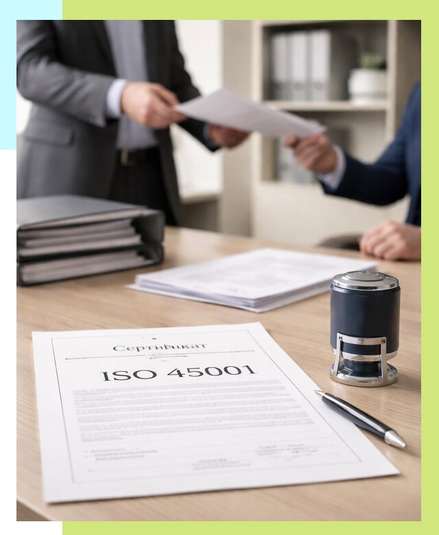 Сертификат ISO 45001 в Красном Сулине под ключ от 45927 р. | Алешин-Крл